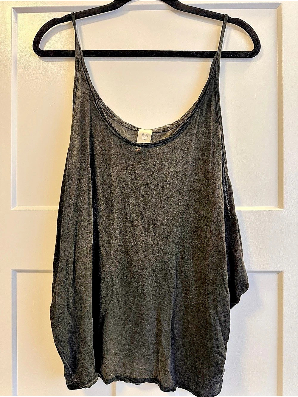 Free People We The Free Little Rock Tank Black M